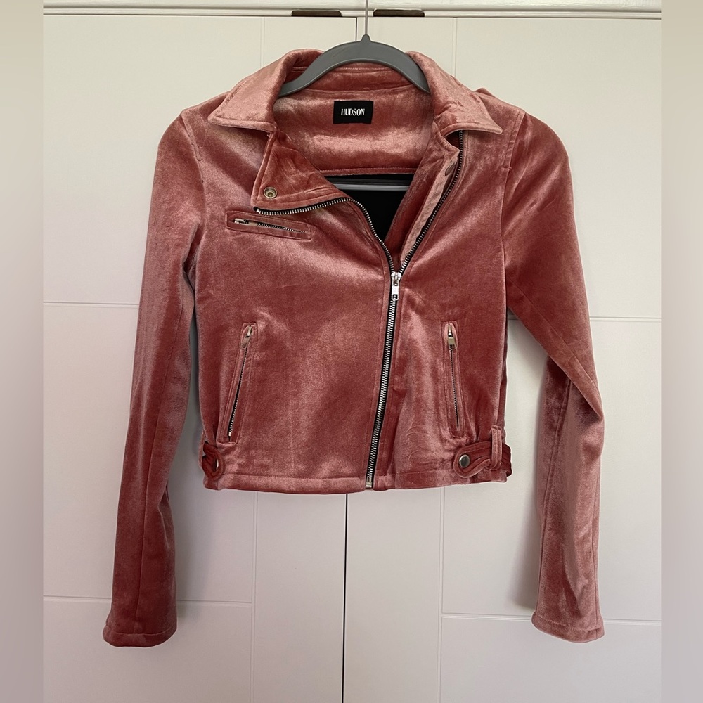 Super stylish Velvet-like HUDSON Moto jacket GIRLS (L)